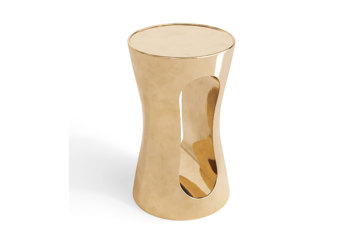 Cove Side Table (Bronze) – CHAABAN DESIGNS